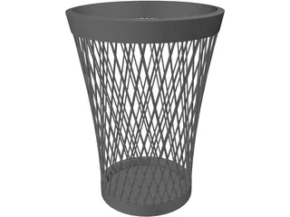 Trash Can 3D Model preview