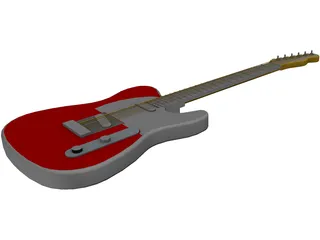 Guitar Electric 3D Model preview