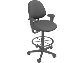 Office Chair 3D Model preview