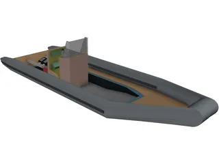 Rigid Inflatable Boat [RIB] 3D Model preview