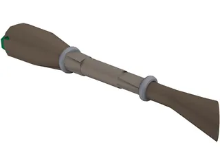 Staff Of Earth and Stone 3D Model preview