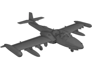 Cessna A37 Dragonfly 3D Model preview