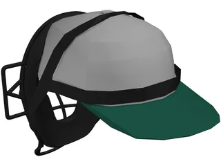 Baseball Catcher Mask 3D Model preview