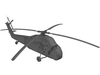 Sikorsky HUS-1 Seahorse 3D Model preview