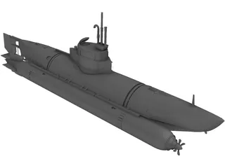 Submarine 3D Model preview
