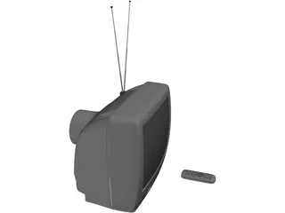TV Set 3D Model preview