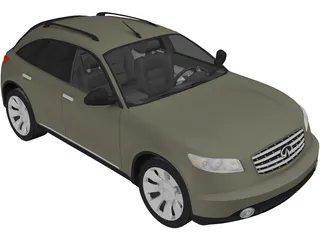 Infiniti FX45 3D Model preview