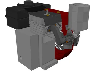 Tecumseh 4-Stoke Engine 3D Model preview