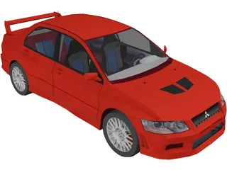 Mitsubishi Lancer Evolution VII 3D Model preview