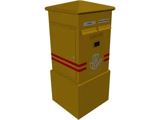 Post Box 3D Model preview