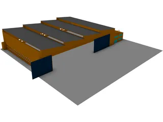Aircraft Facility 3D Model preview