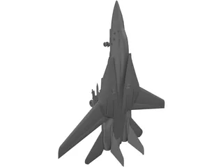 F-14 Tomcat Fighter 3D Model preview