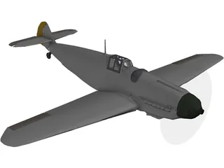 Messerschmitt BF-109G6 3D Model preview