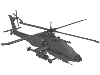 Boeing AH-64D Apache Longbow 3D Model preview