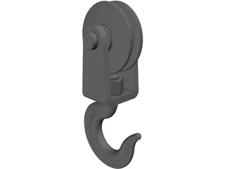 Hook and Pulley 3D Model preview
