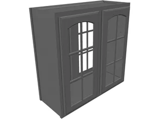 Cabinet Wall 3D Model preview