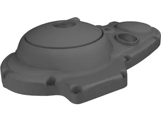 Clutch Cover 3D Model preview