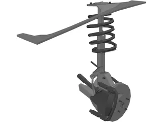 Suspention System 3D Model preview