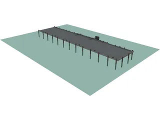 Sub Pier 3D Model preview