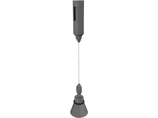 Cable Hung Light 3D Model preview