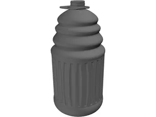 Bottle 128oz 3D Model preview