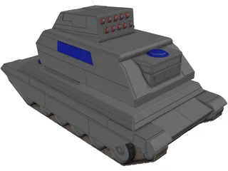 Hunter Support Tank 3D Model preview