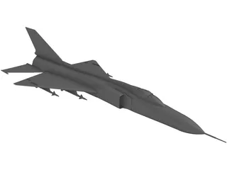 Shenyang J-8 3D Model preview