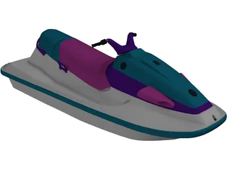 Jet Ski Suzuki 3D Model preview