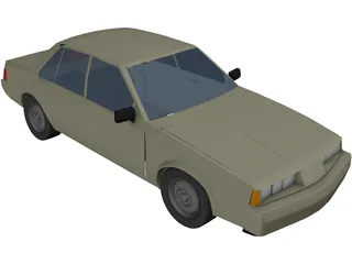 Oldsmobile Firenza 3D Model preview