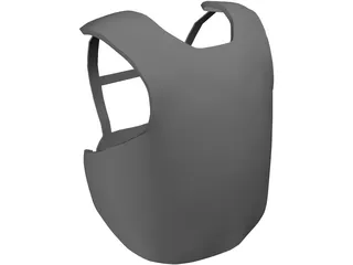 Baseball Catcher Body Guard 3D Model preview