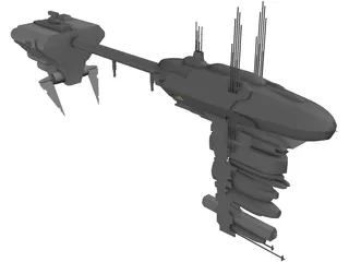Nebulon Ship 3D Model preview
