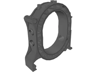 Mazda 12A Rotor Housing 3D Model preview