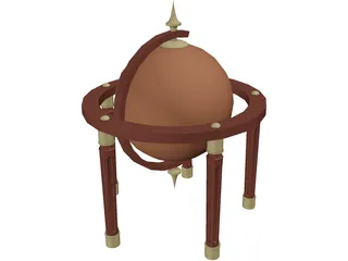 Mappemonde (1900) 3D Model preview
