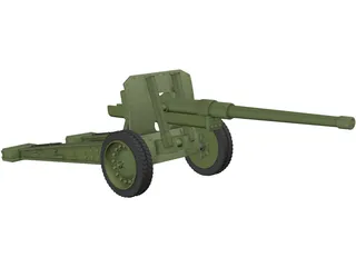 Cannon (122mm) 3D Model preview
