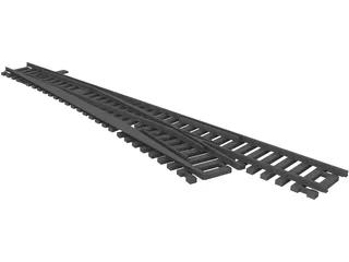 Railway Line [+Sleeper and Switch] 3D Model preview