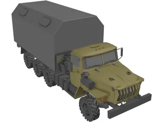 Ural Truck 3D Model preview