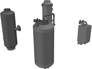 Heat Exchangers Set 3D Model preview