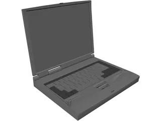 Notebook Toshiba 3D Model preview