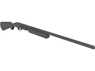 Remington 870 Shotgun 3D Model preview