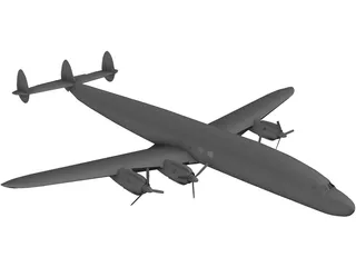 Lockheed C-121 Constellation 3D Model preview