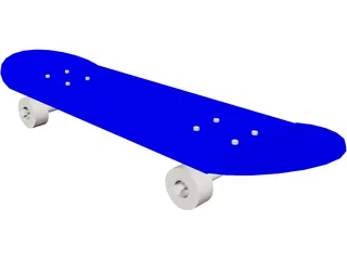 Skateboard 3D Model preview
