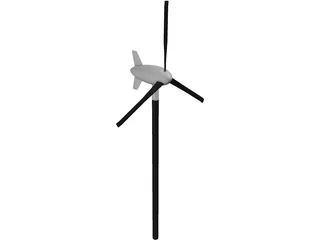Wind Turbine 3D Model preview