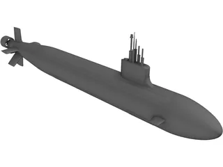 Seawolf 3D Model preview