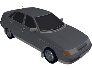 VAZ Lada 2110 3D Model preview