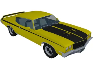 Buick GSX Stage 1 (1970) 3D Model preview