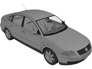 Volkswagen Passat B5 3D Model preview