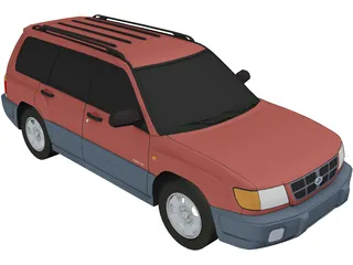 Subaru Forester (1997) 3D Model preview