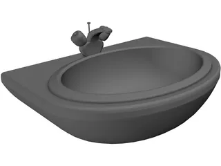 Sink Bathroom 3D Model preview
