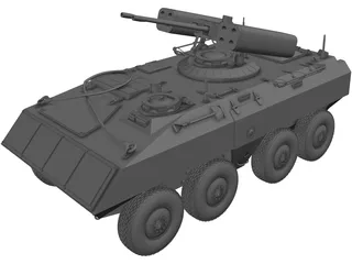 Future Combat Vehicle 3D Model preview