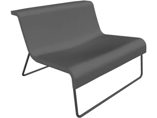 Bench Kartell 3D Model preview